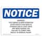 Signmission OSHA Notice, 5" Height, Warning Test Smoke Alarm Operation After Sign, 7" X 5", Landscape OS-NS-D-57-L-18921 - alternate 1